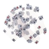 ifundom Transparente wasserdichte Pokerkarten aus Mattem Klarem Kunststoff Kratzfest Anti-Cheat für Strand Pool und Professionelle Kartenspiele