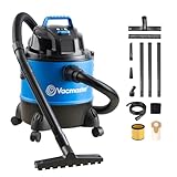Vacmaster VQ1220PF Nass Trockensauger Waschsauger Mehrzwecksauger Industriestaubsauger,für Haus, Garage, Auto inkl. Patronenfilter, Vliesfilterbeutel 1250W