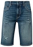 s.Oliver Herren 2144924 Jeans Short Slim Leg, Blue Green 68Z4, 28