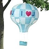 Dekorative Papierlaternen – Himmelslaterne, dekorative Laternen, 25,4 cm, Laternenhintergrund, Heißluftballon-Papierlaterne, Raumdekoration, Dekorationszubehör