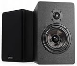 Micca MB42X G2 Passive Bücherregal-Lautsprecher für Heimkino, Surround-Sound, Stereo und passiven Nahfeld-Monitor, 2-Wege (Schwarz, Paar)