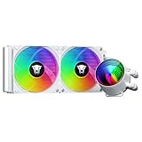 Jungle Leopard TK1 ARGB Wasserkühlung CPU Kühler 800-2000RPM ARGB PWM Lüfter,Für Intel LGA115X/1200/1700/1366/2011/2066,Für AMD: FM2/FM2+/AM3+/AM4/AM5 (240WH)