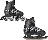 Croxer 2in1 Inline Skates Inliner Schlittschuhe Torch verstellbar bis Größe 45(42-45 (27,5cm-29,5cm)