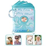 Soft Cloth Baby Fotoalbum - 4x6 Bilderhalter für Baby, Mädchen, Junge | Octopus Design Erstes Memory Book für Familie, Kinder, Eltern, Großeltern | Home Kindergarten Keepsake Geschenkidee, 18.54x13