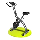 ATIVAFIT 3-in-1 Heimtrainer Fahrrad klappbar Zuhause magnetisch angetrieben Hometrainer Fahrrad mit Handpulsmessung & LCD Monitor Fitnessgeräte für Zuhause platzsparend ideal für Sportler (Grau)