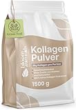 Collagen Pulver 1500g (1,5 KG) - Hochdosiert & Geschmacksneutral Kollagen Hydrolysat Pulver, Peptid Typ 1 & 3 - Kollagen Peptide - produziert in Deutschland XXL Vorratspackung