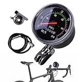 Tacho für Fahrrad – Mechanischer Cyclocomputer mit Kilometerzähler, mechanischer Kilometerzähler, wasserdicht, für Scooter, Motorrad, Fahrrad, Straße, Allrad-Stadt, Alltag