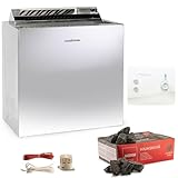 Sentiotec Nordex Style 6/8 / 9 kW Saunaofen mit Steuerung Sentiotec K1 und Steine (8 kW)