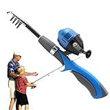 Angelspielzeug Kinder Angelrute Set | Zusammenklappbare Stahlausrüstung,Ausziehbare Angelrute - Für Anfänger Mädchen Geburtstag Ostern Kindertag Weihnachten Neujahr Indoor Outdoor