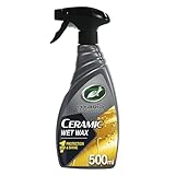 Turtle Wax Hybrid Solutions Keramik-Nasswachs, Spray-Autowachs für einen Schritt zu hochglänzendem Glanz und Keramikbeschichtungsschutz für Lack, Räder, Glas und mehr, extreme Wasserabperlung, 500 ml