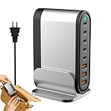 Gaan Charger - Ladestation für Geräte, Multiport-Ladestation, Schnellladestation, Ladegerät für Tablets und Laptop, PD Ladegerät USB C/USB A 200W |