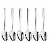 WMF Boston Espressolöffel Set 6-teilig, 10,8 cm Cromargan Edelstahl poliert, glänzend, spülmaschinenfest
