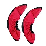 Ronyme 2X Schlittschuhschutz Schlittschuhabdeckung, Ausrüstung Jungen Mädchen Zubehör Schutz für Eiskunstlaufschuhe Hockeyschuhe, Red L