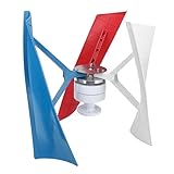 Fafeicy 300-W-Windgenerator-Vertikalmagnet-Kit, Hochfeste Rotorblätter, Tragbare Windturbine für Boote und Pavillons
