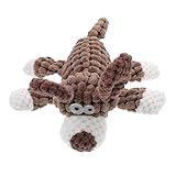 KOMBIUDA Hund Kauspielzeug Donkey Form Squeaky Langlebig Beißfest aus Plüsch für Kleine und Mittlere Hunde Interaktives Zahnpflege Haustiere