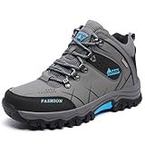 Generisch Wanderschuhe Herren Warm Atmungsaktiv Trekkingschuhe Wasserdicht Klettern Bergstiefel rutschfeste Hiking High Top Wanderstiefel Outdoor Leichte Laufen Sportschuhe für Camping