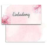 MAVANTO Einladungskarten Hochzeit, Standesamt, Geburtstag - Blanko Einladungskarten Set für feierliche Anlässe (Blumen, 15x Stück)