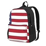 XZDZWK Reiserucksack mit amerikanischer Flagge, verschleißfest und atmungsaktiv, geeignet für Outdoor-Sportarten und Pendeln