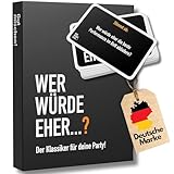 Wer Würde Eher Partyspiel 110 lustige Fragen [Eisbrecher und Stimmungsgarant] für Deine Party | Langer Spielspaß | Gesprächsstoff | Wichteln Weihnachten Silvester Geburtstags Geschenk