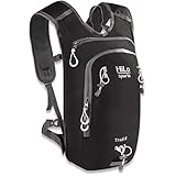 HiLo sports Trinkrucksack Trail 8 Liter - Radrucksack klein mit Platz für 2 Liter Trinkblase - Wasserabweisender Fahrradrucksack - MTB Rucksack Sport - Fahrrad Rucksack (schwarz)