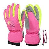 TBoonor Winterhandschuhe für Kinder Handschuhe Warme Skihandschuhe Wasserdichte und Winddichte Verdickt Winterzeit Handschuhe Geeignet für Jungen und Mädchen im Outdoor Sport
