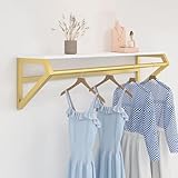 Robuste, schwebende Wandregale, vielseitige Kleiderstange für Bekleidungsgeschäft, Wandmontage, Organizer und Kleiderständer für Schlafzimmer, Aufbewahrung und Organisation von Kleidung