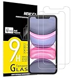 NEW'C 2 Stück, Panzer Schutz Glas für iPhone 11 und iPhone XR, Frei von Kratzern, 9H Härte, HD Displayschutzfolie, 0.33mm Ultra-klar, Ultrabeständig