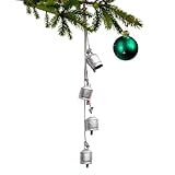 Weihnachtskuhglocken, dekorative Glocken, starke Glocke zum Aufhängen, große Kuhglocken zum Aufhängen, Weihnachtsglocken für Tür, Weihnachtsdekoration, Vintage-Glocke