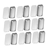 Garneck 18 Stück Teiliges Kleine Metallboxen mit Schiebedeckel Rechteckige Blechdosen Praktische Aufbewahrung für Lippenbalsam Kerzen Schmuck Geschenke Kompakt und Leicht für Zuhause und