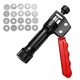 Artscope Sugarcraft Gun Fondant Presse Lehm Extruder mit 20 Stk. Verschiedenen Edelstahldüsen, Zuckerpaste Extruder für die Keksherstellung, Fondant Kuchen Dekoration Werkzeug, DIY Backwerkzeug Set
