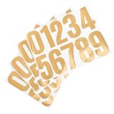 Toddmomy 4 Sätze Zahlenaufkleber Wasserfest Selbstklebend Langlebig für Außenbereich Hausnummern Briefkasten Nummern Sticker Vielseitig für Adresskennzeichnung
