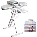 GJBMXSM Professionell Dampfbügelpresse 1400W/1800W Intelligente BüGelmaschine 300ml Dampfbügeleisen Temperaturbereich: 60-200°C,3 Minuten Heizzeit BüGelautomat 1800W-WithStand