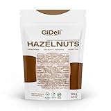 GiDeli haselnüsse Ungesalzene 100g geschält als Snack, Backzutat und zum Verfeinern von Speisen roh, naturbelassen doypack