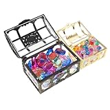 UPKOCH Piraten Schatztruhe Aufbewahrungsbox für Bunten Kristall Edelsteinen Langlebig Kompakt Leicht Tragbar für Kreatives Spiel und Kindergeburtstag