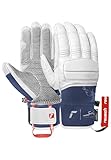 Reusch Cyprien Sarrazin Unisex Skihandschuhe – Wasserabweisende & Winddichte Winterhandschuhe mit Ziegenleder, Knöchel- & Fingerpolsterung, Warm, Atmungsaktiv, Robust