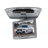 FHJZXDGHNXFGH 9 Zoll 800 * 480 Bildschirm Autodachhalterung LCD-Farbmonitor Flip-Down-Bildschirm Overhead Multimedia Video Decke Dachhalterung Display