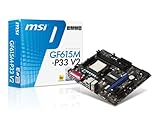 MSI GF615M-P33 V2 Sockel AM3 Mainboard (Micro ATX, AMD Athlon II X4, 2X DDR3 Speicher, 4X USB 2.0)