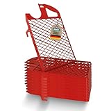 10x mako Abstreifgitter easyCLEAN 27 x 30 cm – Farbabstreifgitter aus Recycling-Kunststoff – Bruchsicher & leicht zu reinigen – Abtropfgitter für Farbe – Malergitter, Farbgitter