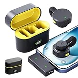 Generisch Handy-Mikrofon | Ansteckmikrofon Kabellos Mit Ladeetui | Audio-Zubehör Mit Rauschunterdrückung Für Content Creator, Redner, Fitnesstrainer Und Lehrer