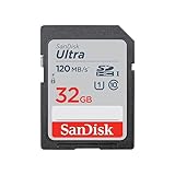 SanDisk Ultra 32GB SDHC Memory Card, Up to 120 MB/s, Class 10, UHS-I, V10, 3 packs