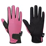 FitsT4 Sports Reithandschuhe Kinder Reiten Grip Handschuhe Sommer Herbst Mädchen Jungen 3-11 Jahre für Reitsport, Radfahren,Gartenarbeit,in 4 Farben