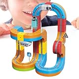 Magnetbahn Kinder - Magnetische Elemente Automobil Strecken Set, Kreatives Bauen Lernspiel, Interaktives Spielzeug Für Vorschule, Geschenk Für & Mädchen Ab 3 Jahren, 1 Set