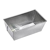 Domotti Kastenform Szarlotta 20 x 12 x 8 cm Brotkastenform Backform Königskucheform Kekse Brot Kuchen Stahl