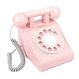 HPTHLY Vintage Retro Antikes Telefon Kabelgebundenes Festnetztelefon Home Desk Dekor Ornament, Dekoratives Festnetztelefon Spielzeug Home Decor