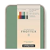 schlafgut Frottex Spannbettlaken bis 100x200cm, Frottee Green Mid aus kuscheliger Baumwolle
