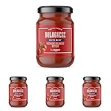 by Amazon Pasta Sauce Bolognese, 420g (Packung mit 4)