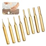 Professionelles 8-teiliges Splinttreiber-Set aus Messing für Büchsenmacherei und allgemeine Reparaturen, Größen 1/16-5/16 Zoll