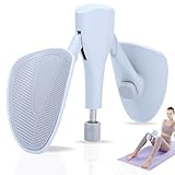 Lucerbern beckenbodentraining für männer,beinpresse für zuhause,Einstellbar - Winkel und Stärke 7-12kg,Beckenbodentrainer Arm Rücken Trainingsgerät für Zuhause Gym Yoga（Grau weiß）