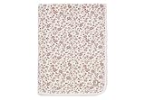 Jollein Babydecke Retro Flowers - 75x100cm - 100% Baumwolle - Für Babywiege - Musselindecke - 0.5 TOG - OEKO-TEX Zertifiziert
