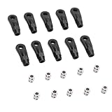 Bnineteenteam 10pcs M4 RC -Verbindungsstabendeen Plastikkugelgelenk M4 -Kugell Joint Link Gelenkverbindung für 1/10 Crawler Axial Scx10 I II III Capra Ryft Wraith Redcat Gen 7 Gen 8 RGT 8861000